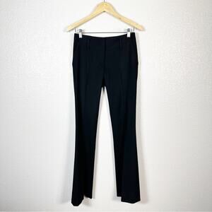Derek Lam Women’s Solid Black Wool Flare Leg Trouser Pant Size 2